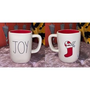 Rae Dunn Christmas Joy Stocking 2 Sided Mug